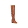 thumbnail image 1 of Vince Camuto Gambrel Warm Caramel Pull On Block Heel Fur Lined Over Knee Boot (Warm Caramel, 6), 1 of 5
