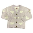 thumbnail image 1 of Vince Camuto Girl's Long Sleeve Soft Knit Valentine's Day Sweater (Lilac, XL (14/16)), 1 of 3