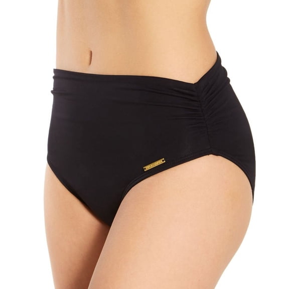 Vince Camuto Women's High-Waist Bikini Swim Bottom Separates Swimsuit (L, Black)