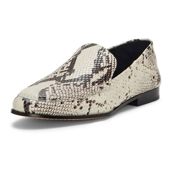 Vince Camuto Jendeya Seashell Multi Snake Pointed Toe Flat Slip On Loafers (Seashell Snake, 5)