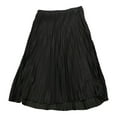 thumbnail image 1 of Vince Camuto Ladies Detailed Pull On Pleated Midi Skirt (Black, XS), 1 of 2