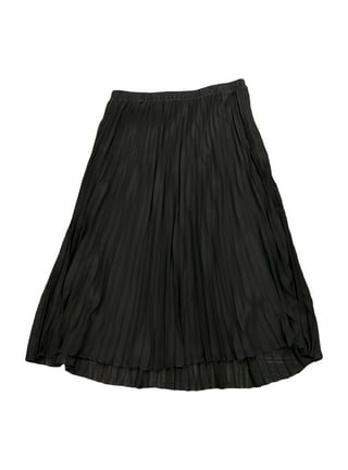 Black Mini Skirt Pleated