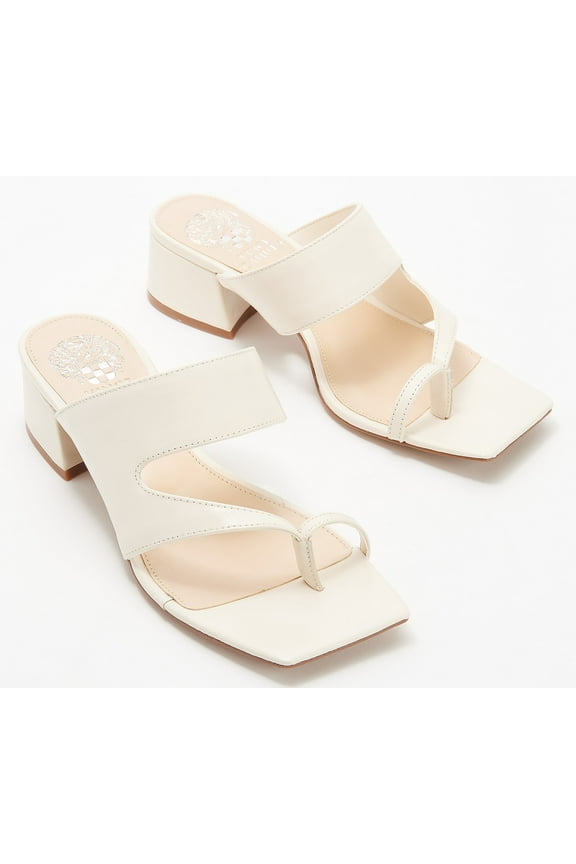 Leather Block Heel Sandals - Sasienda