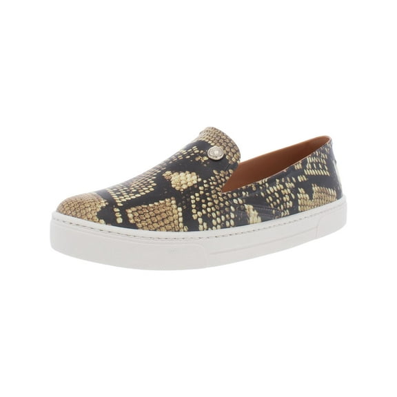 Vince Camuto Marjetta Women's Faux Leather Slip On Sneakers Beige Size 9