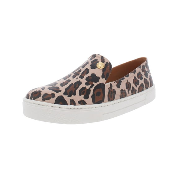 Vince Camuto Marjetta Women's Faux Leather Slip On Sneakers Brown Size 7