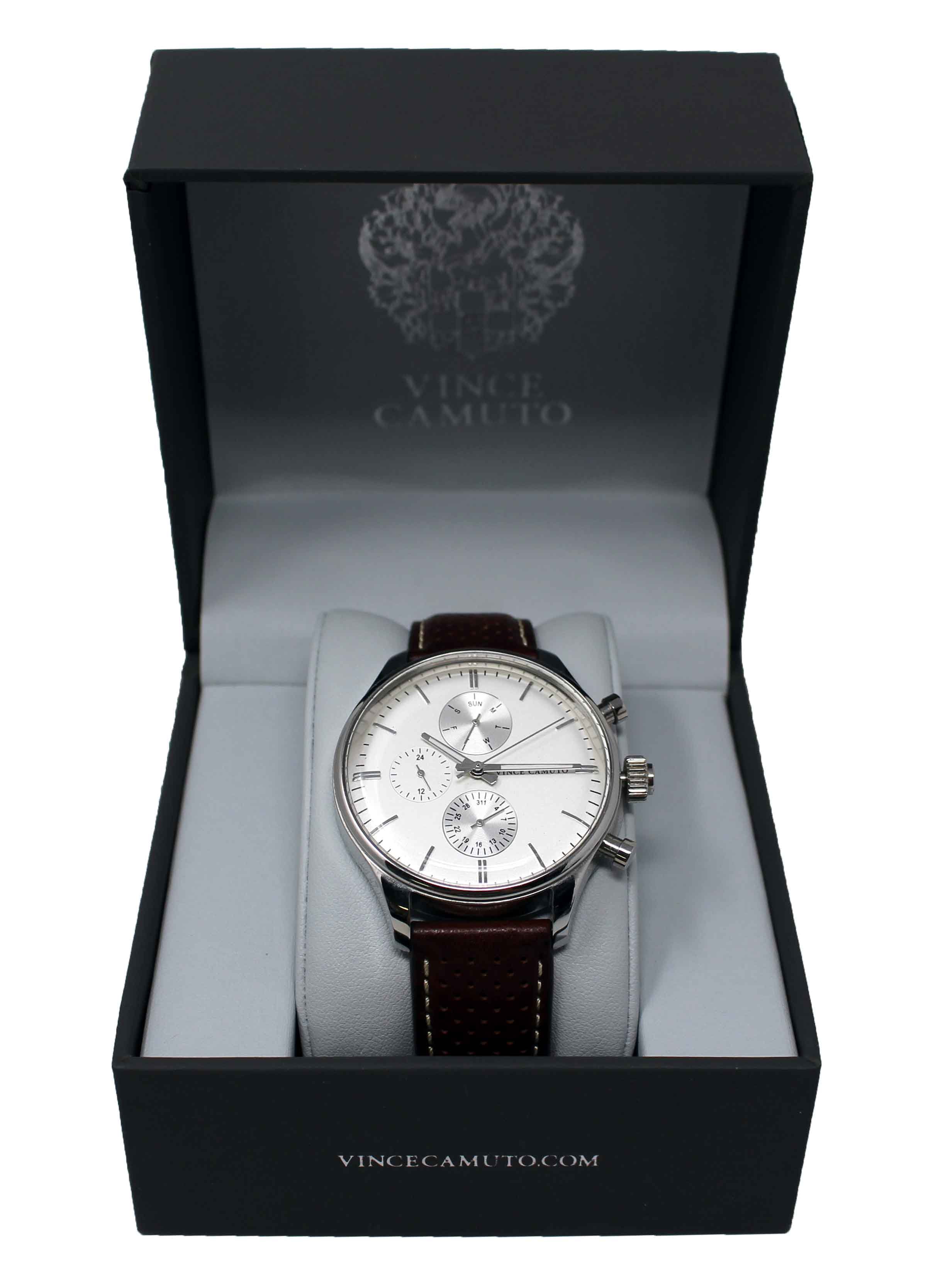 Vince camuto cheap leather watch