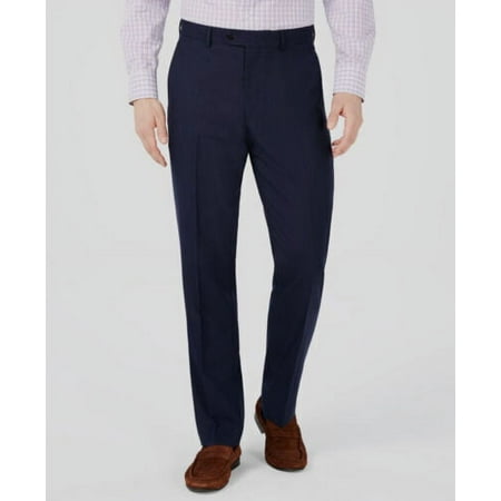 Vince Camuto Mens Slim-Fit Stretch Wrinkle-Resistant Suit Pants in Navy-30/32