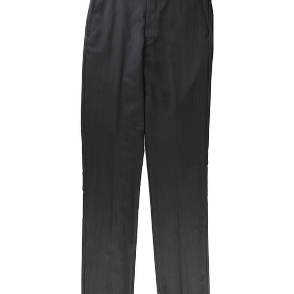 Vince Camuto Mens Stripe Dress Pants Slacks, Grey, 33W x UnfinishedL