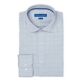 thumbnail image 1 of Vince Camuto Mens Twill Check Button Up Dress Shirt pasgrn 14.5, 1 of 1