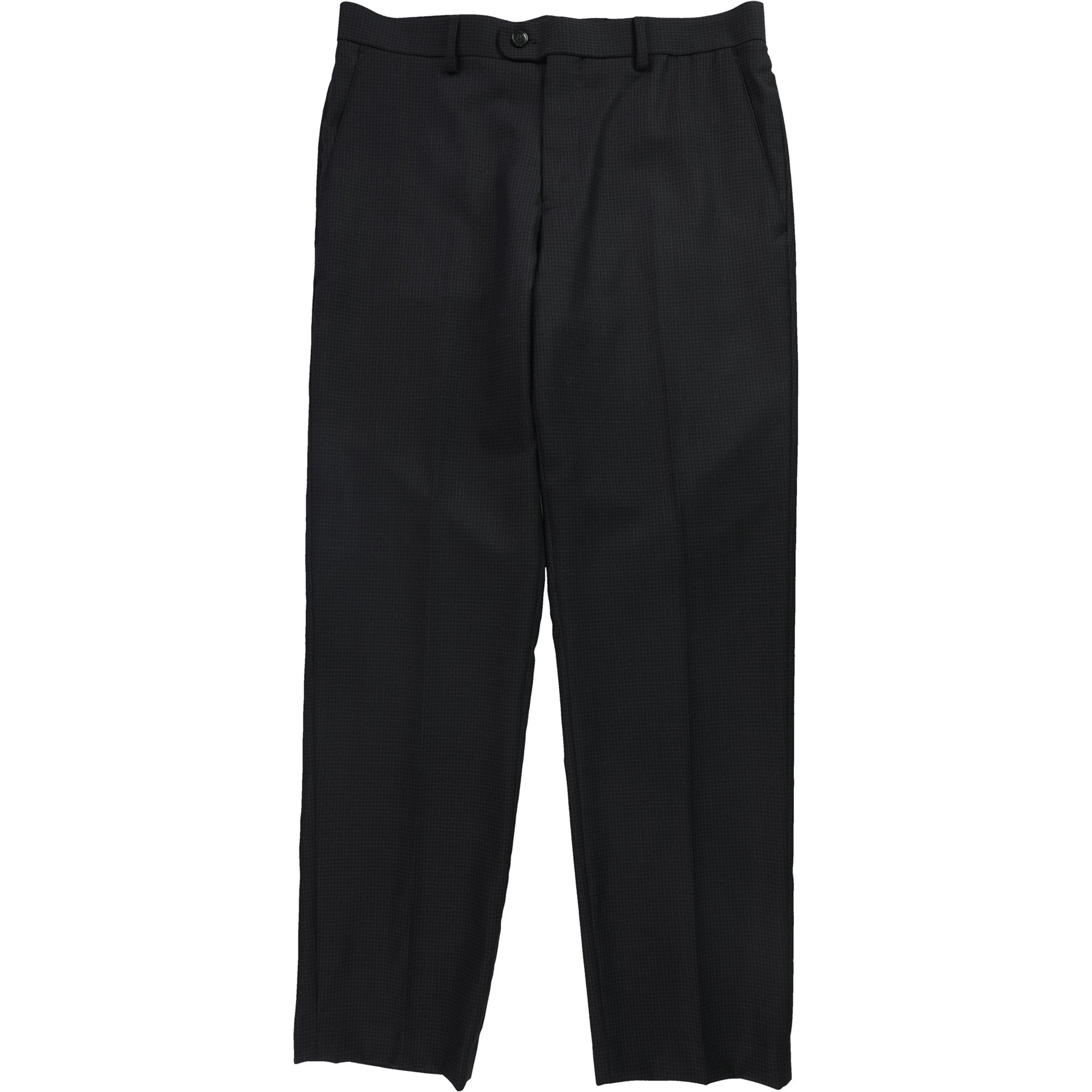 Vince Camuto Mens Two Tone Slim Fit Dress Pants Slacks, Black, 31W x 30L