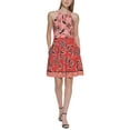 thumbnail image 1 of Vince Camuto Mixed Print Darted Dress Pink Multi 2, 1 of 1