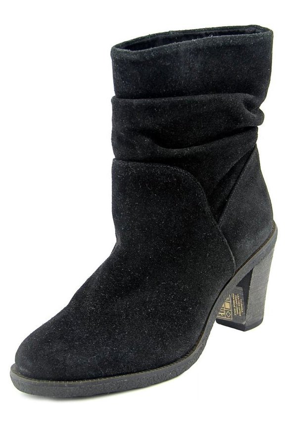 Parka Women Round Toe Suede Black Ankle Boot