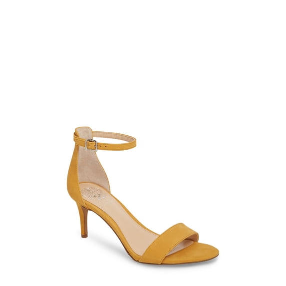 Vince Camuto Sebatani Ankle Strap Dress Heel Sandals MUSTARD YELLOW