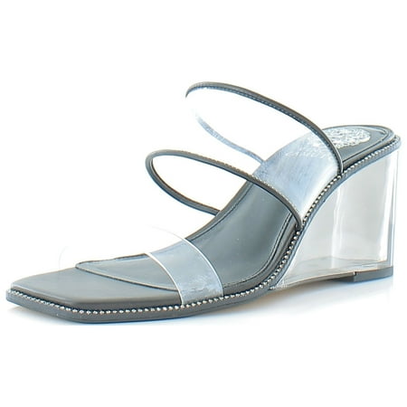 Vince Camuto Sevellin Women's Sandals & Flip Flops Clear/Black Size 8 M