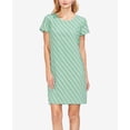 thumbnail image 1 of Vince Camuto Short Sleeve Clipped Scallop Dress Green 12, 1 of 1