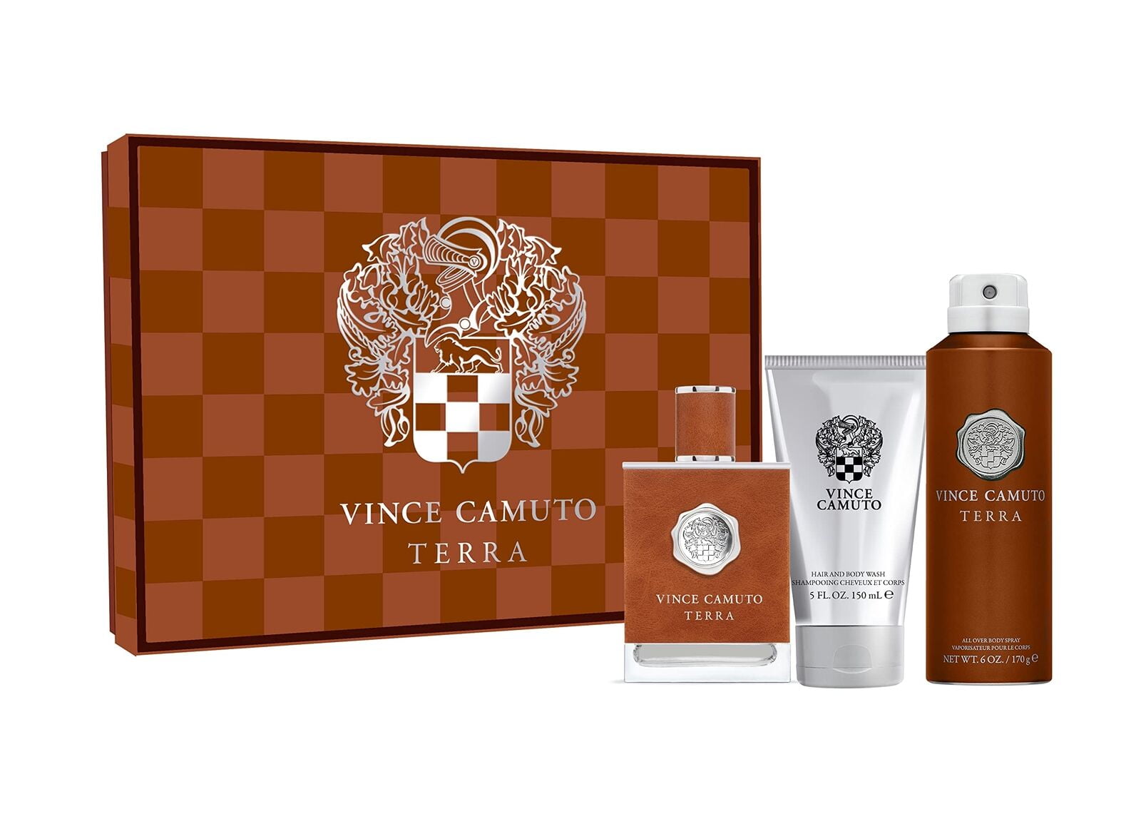 Vince Camuto Terra Cologne Gift Set for Men, 3 Pieces