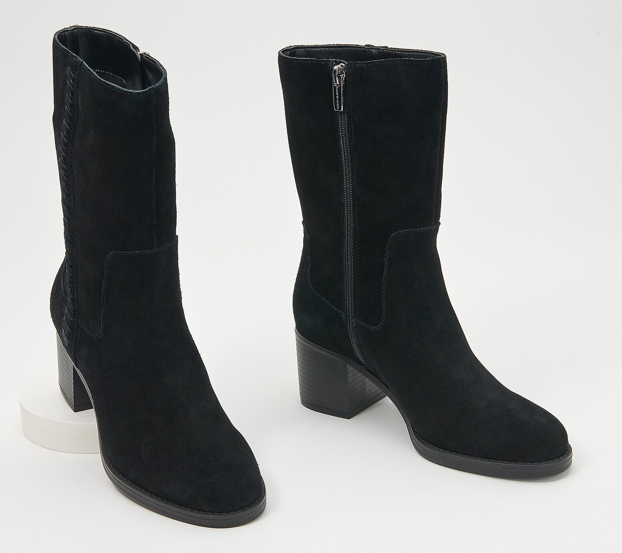 Vince Camuto Water-Repellent Mid-Shaft Suede Boots -Zelcinna 