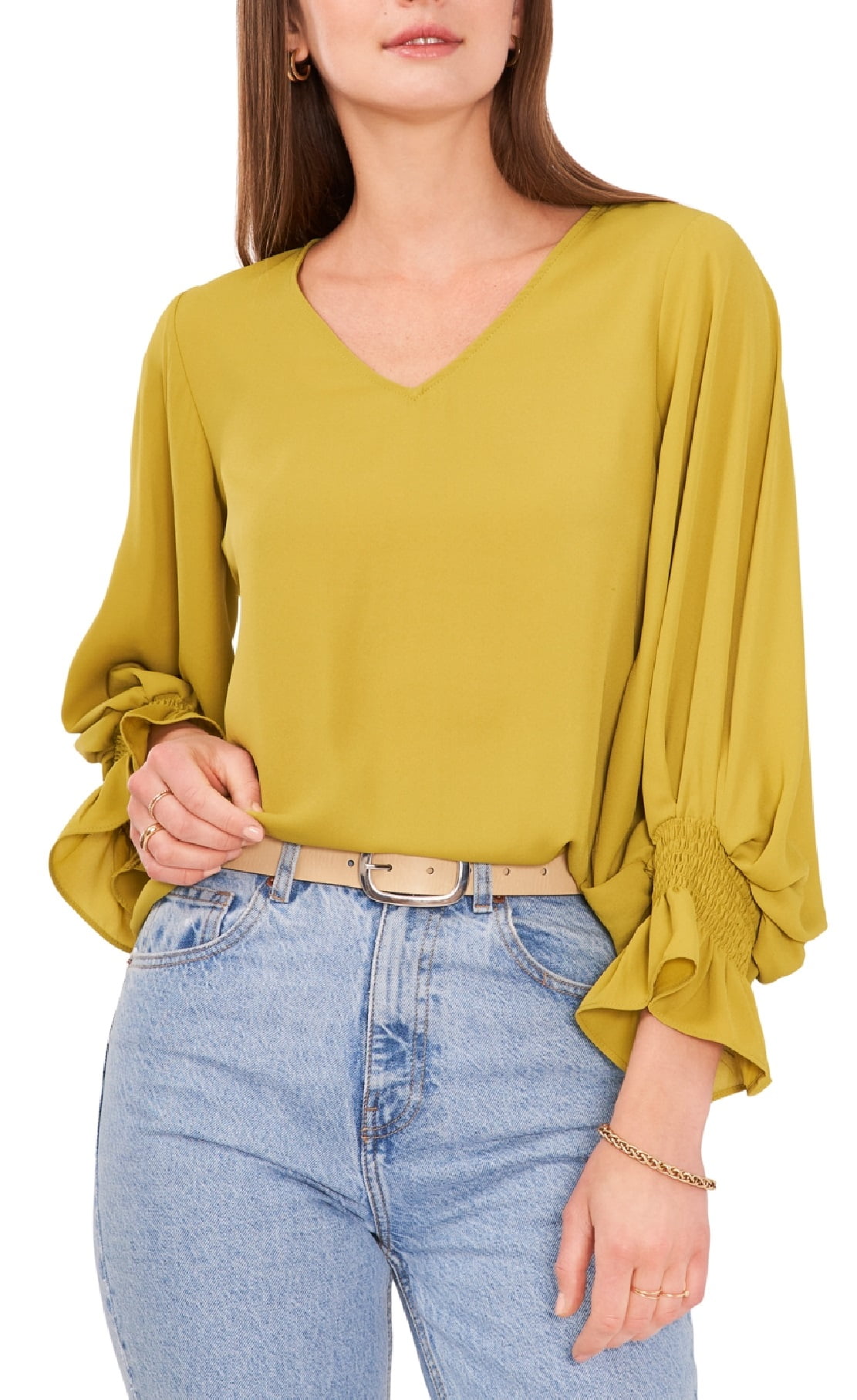 vince camuto bell sleeve top