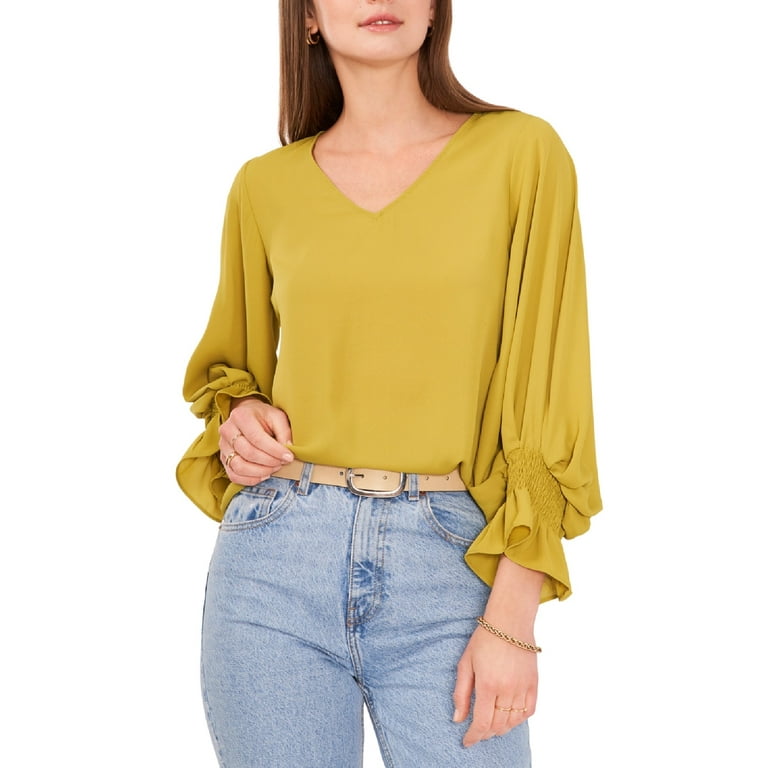 Vince camuto bell sales sleeve top
