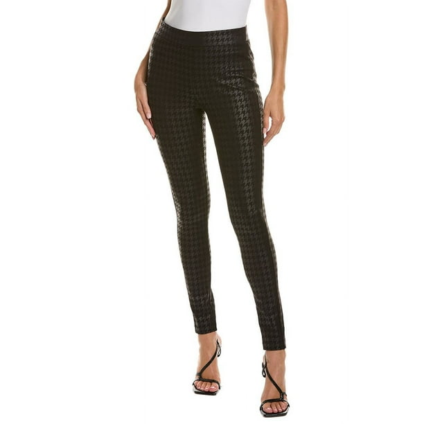 Vince Camuto Women's Black Houndstooth Pull On Casual Leggings XS