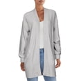 thumbnail image 1 of Vince Camuto Women's Cable Knit Cardigan Gray Size Medium, 1 of 2