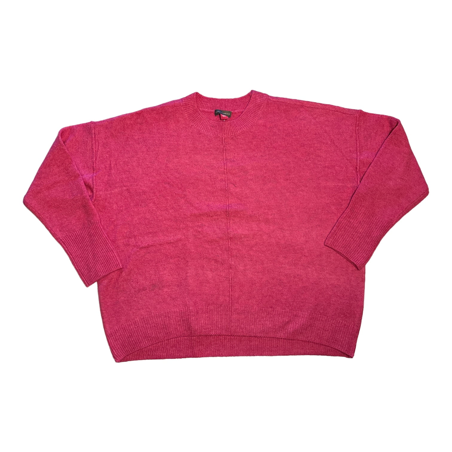 Vince Camuto Women's Crewneck Midi Sweater Dress - Red, Size L, Pull-On Style - View #3