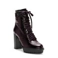 thumbnail image 1 of Vince Camuto Women's Ermania Combat Block Heel Platform Boots WARM DARK RED/BLA (10, DARK RED/BLA), 1 of 6