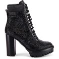 thumbnail image 1 of Vince Camuto Women's Ermania Leather Platform Lace-Up Fashion Bootie, 1 of 5