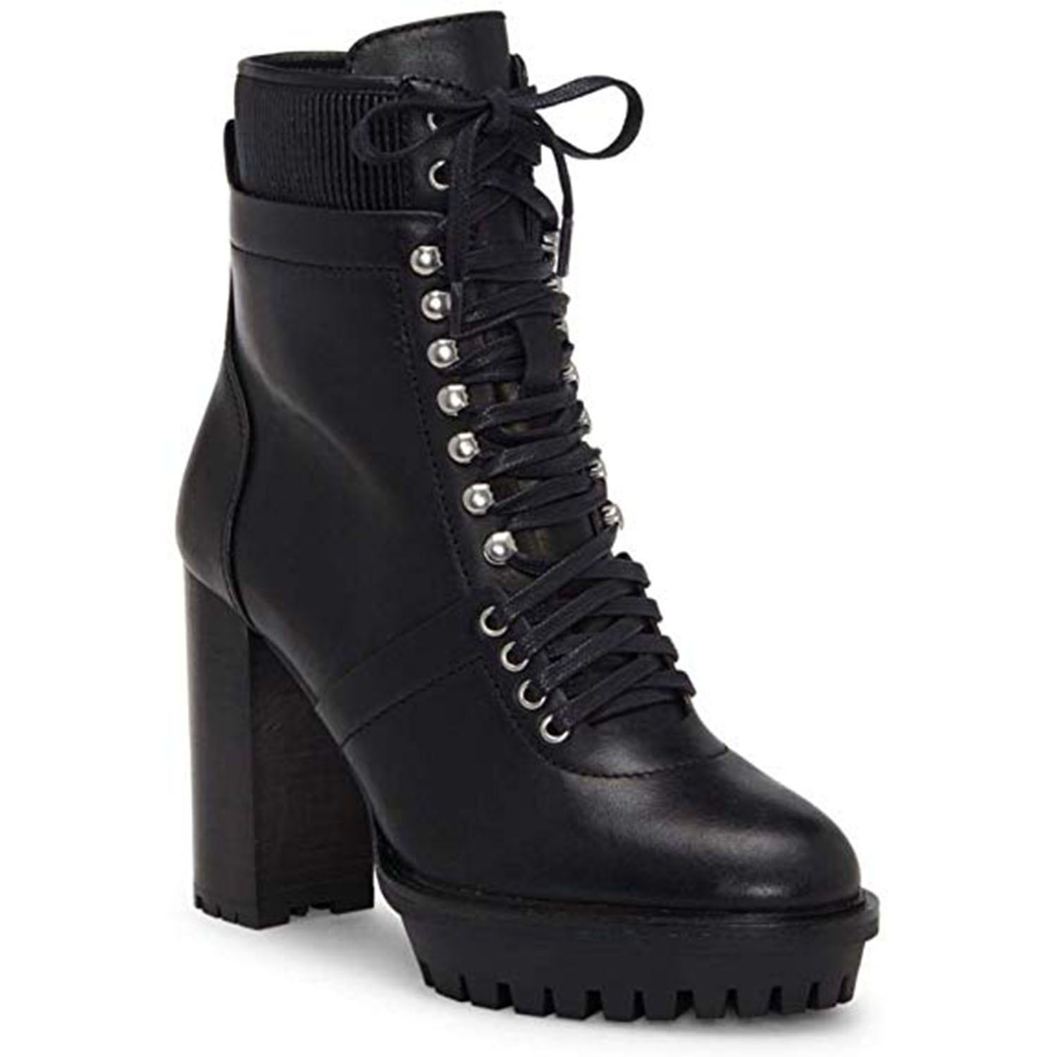 Block Heel Vince Camuto Wethima Leather Combat Boots Vince Camuto