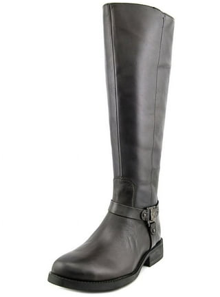 VINCE CAMUTO Women's Farren Smooth Calf Leather Grey Riding Boots