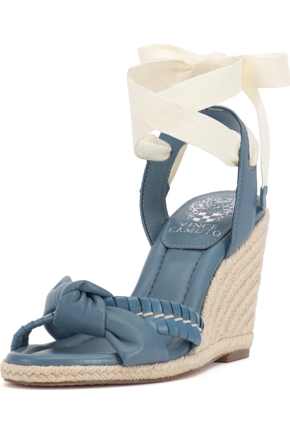 Women's Floriana Espadrille Wedge Sandal, Lagoon Cream, 5