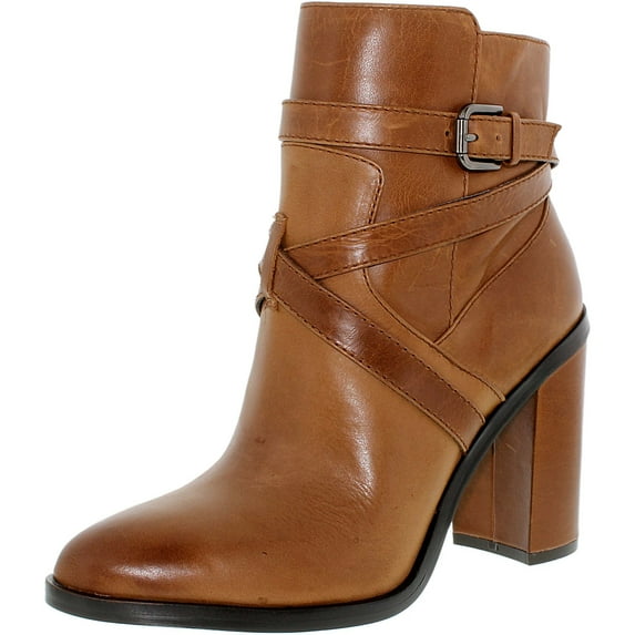 Vince Camuto Women's Gravell Leather Russet Ankle-High Boot - 10M