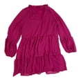 thumbnail image 1 of Vince Camuto Women's Lightweight Three Tier Mini Fashion Dress (Arresting Orchid, S), 1 of 7