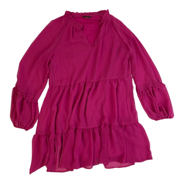 Vince Camuto Women's Lightweight Three Tier Mini Fashion Dress (Arresting Orchid, XXL)