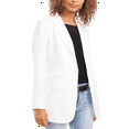 thumbnail image 1 of Vince Camuto Women's Luxe Crepe De Chine One Button Blazer White Size 4, 1 of 3