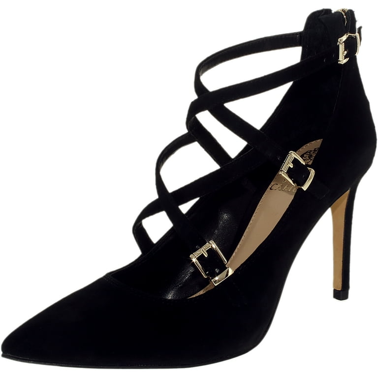 Vince Camuto Women's Neddy Suede Black Ankle-High Pump 6M