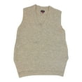 thumbnail image 1 of Vince Camuto Women's Oversized Knit V-Neck High-Low Sweater Vest (Malted, XL), 1 of 11