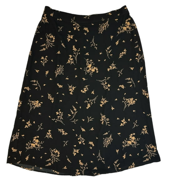 Vince Camuto Women's Semi-Fitted Lightweight Fully Lined Midi Skirt (Sweet Gardens, XXL)