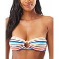 thumbnail image 1 of Vince Camuto Women's Striped Ring Bandeau Bikini Top, 1 of 2