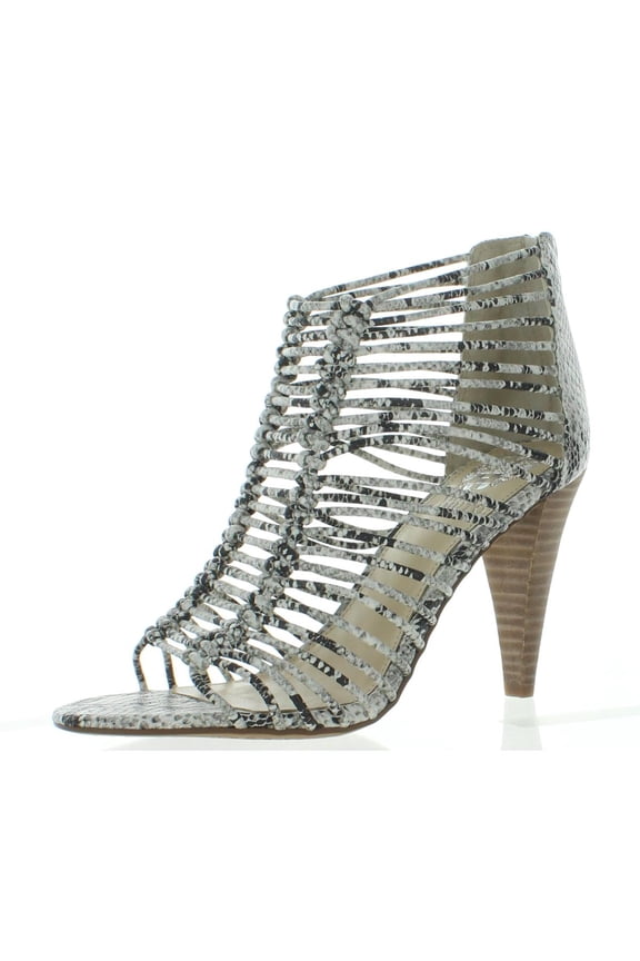 Womens Alsandra Cone Heel Leather Heel Sandals