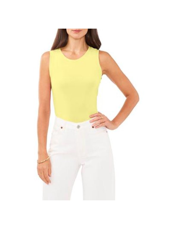 Womens Back Keyhole Split-Hem Bright Lemon XXL