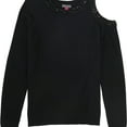 thumbnail image 1 of Vince Camuto Womens Beaded Neckline Pullover Sweater, Black, Medium, 1 of 2