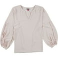 thumbnail image 1 of Vince Camuto Womens Bubble Sleeve Pullover Blouse, Pink, Plus Size, 3X, 1 of 2