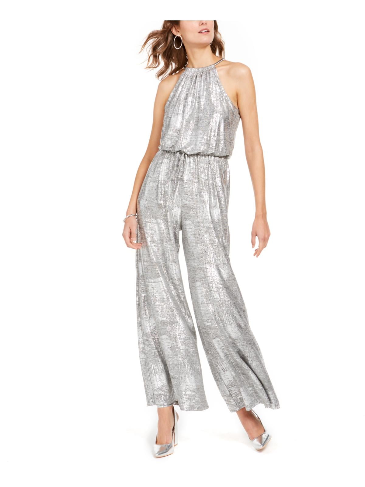 Sequin Spaghetti Strap Blouson Jumpsuit