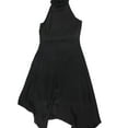 thumbnail image 1 of Vince Camuto Womens Halter Neck Non-Belted Midi Dress, Black, 6, 1 of 2