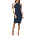 thumbnail image 1 of Vince Camuto Womens Halter-Style Bodycon Dress Navy 10, 1 of 1