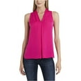 thumbnail image 1 of Vince Camuto Womens Inverted Pleat Pullover Blouse, Pink, Small, 1 of 3