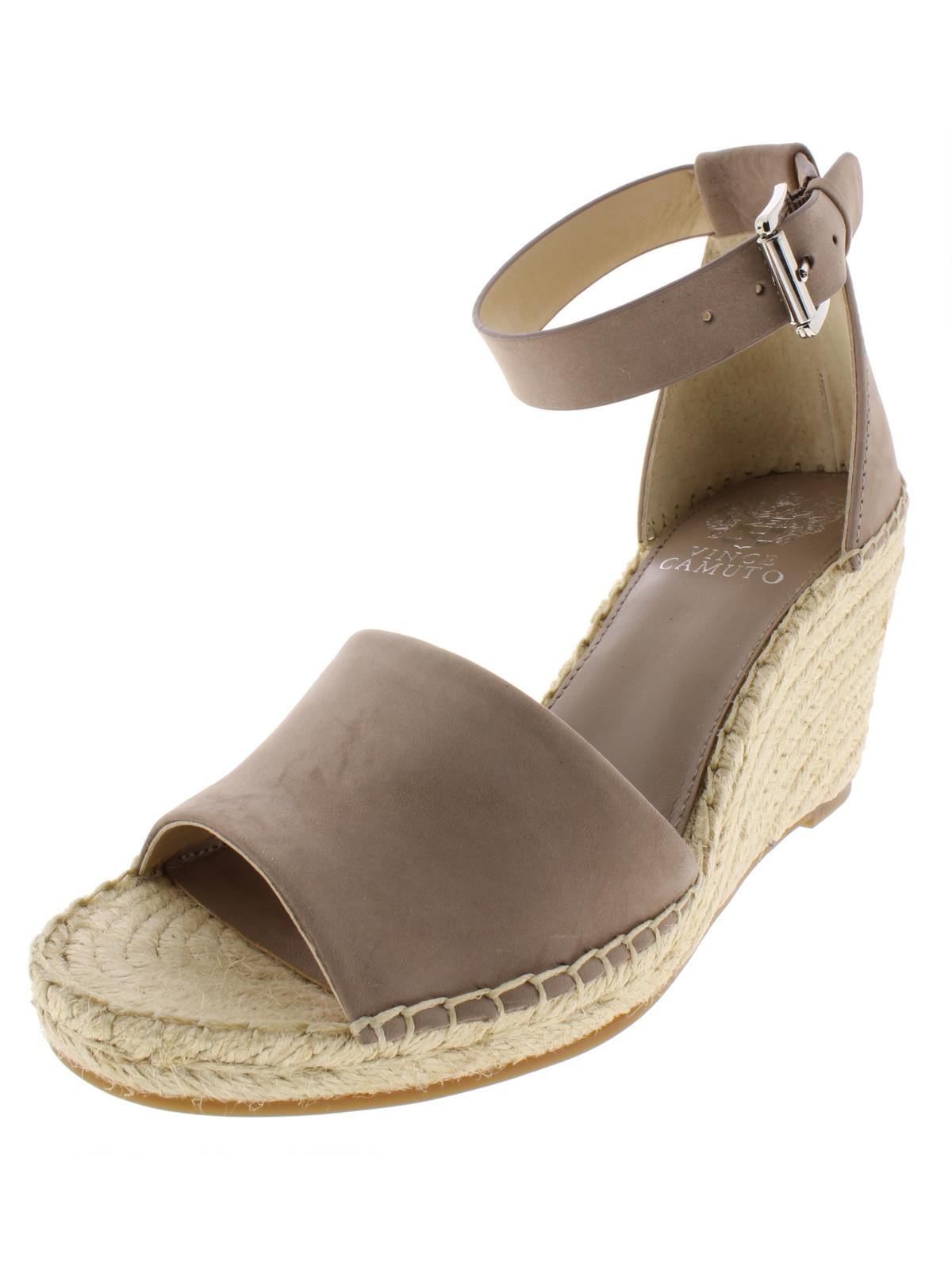 Vince Camuto Womens Leera Nubuck Wedge Espadrilles Tan 10 Medium - Main Image