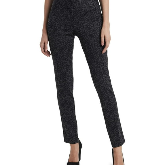 Vince Camuto Womens Leopard Print Casual Trouser Pants, Grey, 14