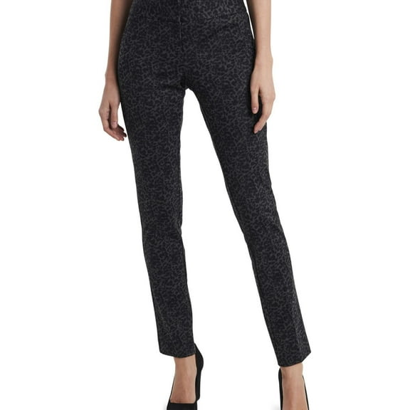 Vince Camuto Womens Leopard Print Casual Trouser Pants, Grey, 14